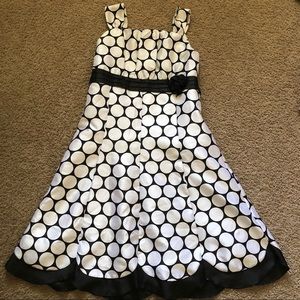 Black and White Prom Dress Size 16 Juniors
